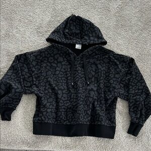 Nike women’s black leopard hoodie